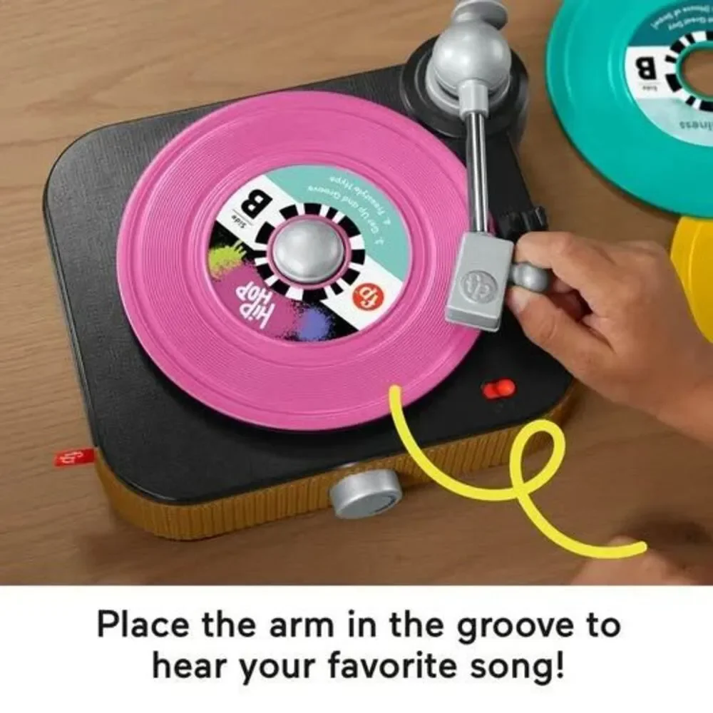NEW Fisher-Price Rockin’ Record Player Musical Turntable & 5 Records